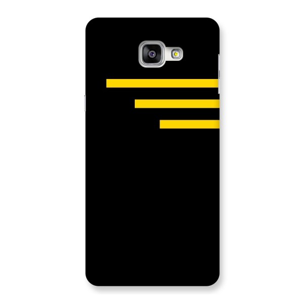 Sports Yellow Stripes Back Case for Galaxy A9